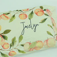 Georgia Peach Personalized Minky Pillowcase