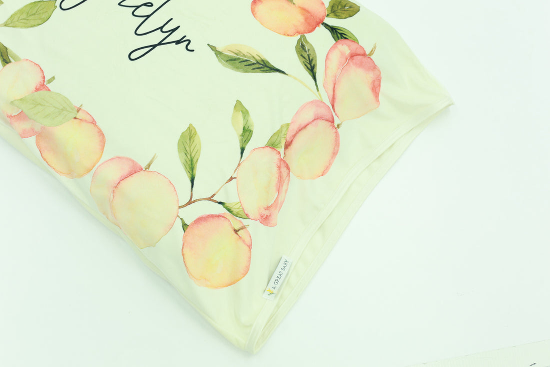 Georgia Peach Personalized Minky Pillowcase