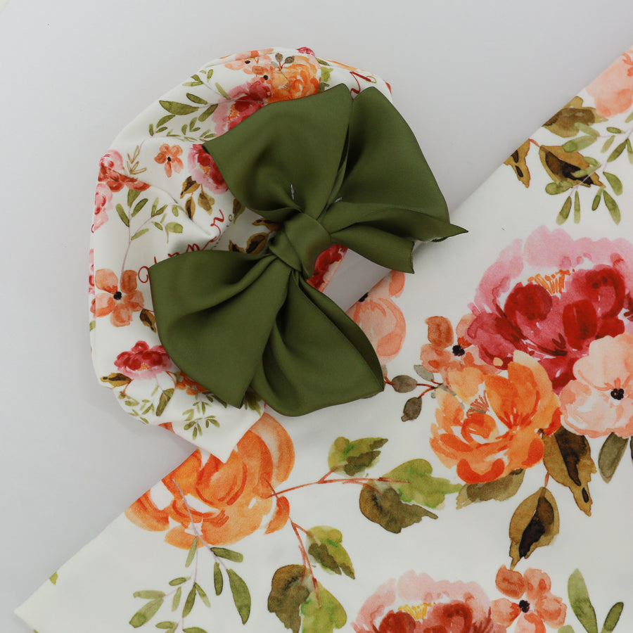 Patti's Fall Floral Knotted Baby Gown