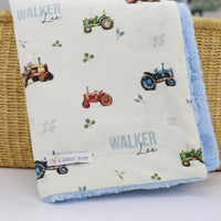 Tractor Days Baby Deluxe Blanket