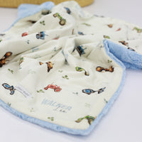 Tractor Days Baby Deluxe Blanket