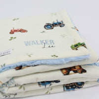 Tractor Days Baby Deluxe Blanket