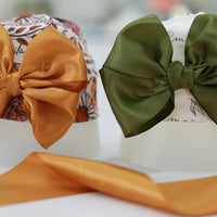 Floral Baby Girl Hat With Satin Bow