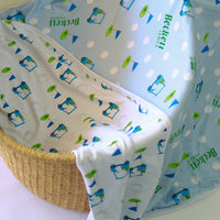 Blue Golf Baby Swaddle Blanket