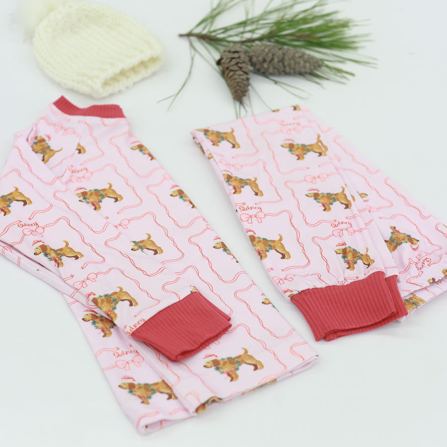 Holiday Golden Retrievers Personalized Pajamas