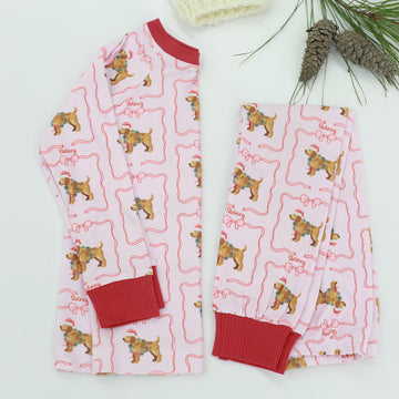 Holiday Golden Retrievers Personalized Pajamas