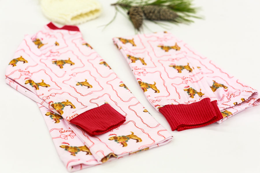 Holiday Golden Retrievers Personalized Pajamas