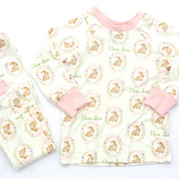 Personalized Easter Pajamas – Custom Name Kids Sleepwear With Easter Bunnies