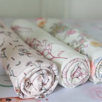 Baby Swaddle Blankets - Floral Newborn Swaddle Wraps 3-Pack | Breathable Stretchy Knit