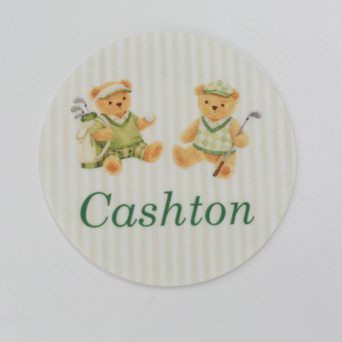 Personalized Baby Boy Set – Golfing Teddy Bear Complete Layette Set Gift for Golfer With Keepsake Blankie