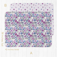 Violet Fields Floral Double Or Single Swaddle