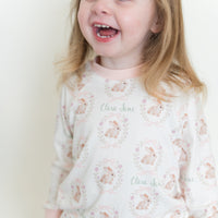 Personalized Easter Pajamas – Custom Name Kids Sleepwear With Easter Bunnies