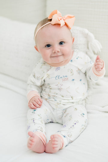Wildflower Pajamas - Short or Long Sleeve (3 months to kids 14)