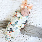 Maureen Butterflies Stretchy Swaddle