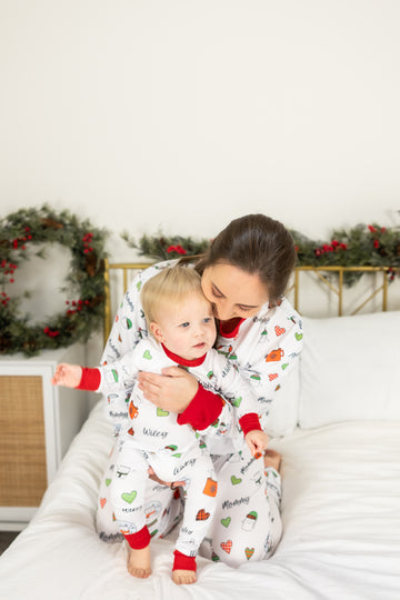 Adult Marshmallow Christmas Family Matching Pajamas