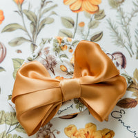 Round Hat With Satin Bow For Newborn