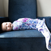 Violet Fields Floral Double Or Single Swaddle