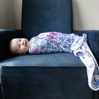 Violet Fields Floral Double Or Single Swaddle