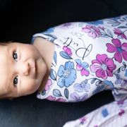 Violet Fields Floral Double Or Single Swaddle