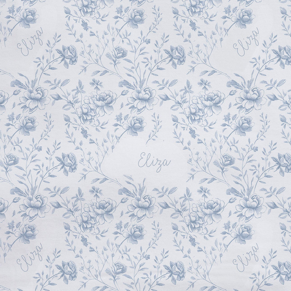 Baby Girl Blanket - Floral Toile Design Plush Keepsake Double-Sided Nursery Blanket