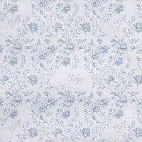 Baby Girl Blanket - Floral Toile Design Plush Keepsake Double-Sided Nursery Blanket