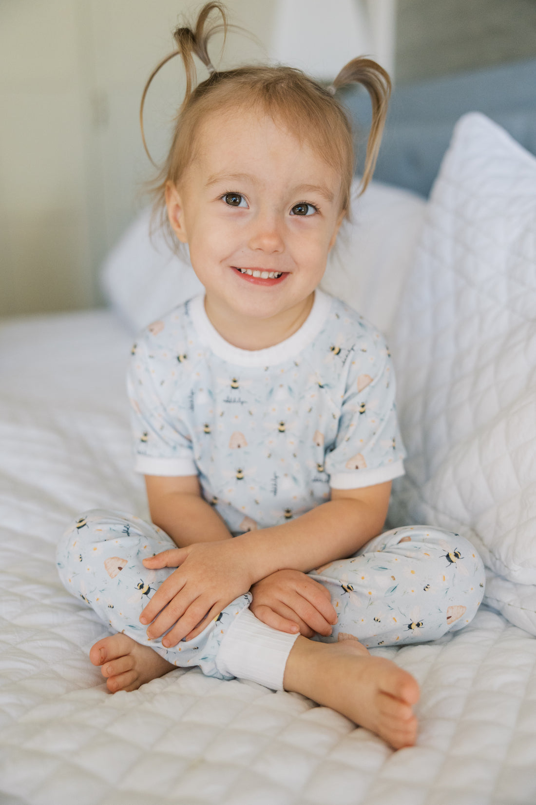 Bee's Knees Pajamas  - Short or Long Sleeve (3 months to kids 14)