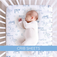 Personalized Crib Sheets – Soft Baby Crib Sheets With Vibrant Nursery Prints