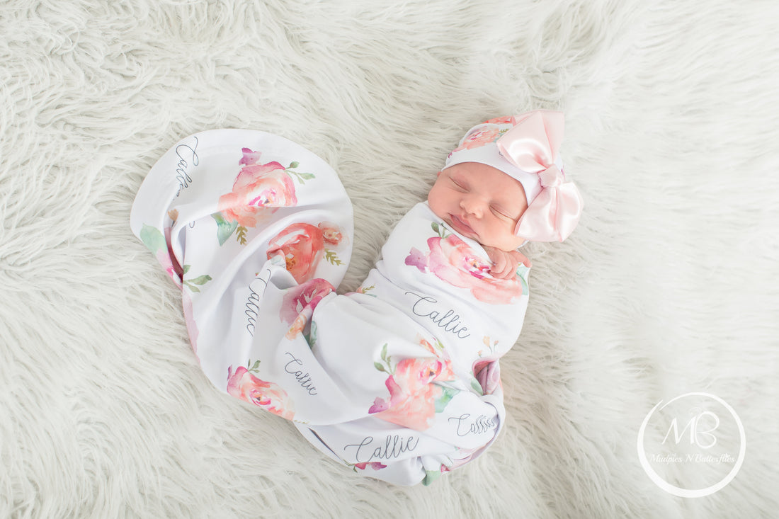 Round Hat With Satin Bow For Newborn