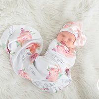 Round Hat With Satin Bow For Newborn