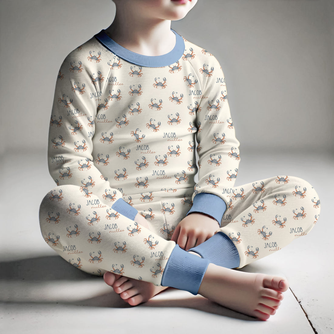 Crabby Cutie Personalized Pajamas for Kids & Baby