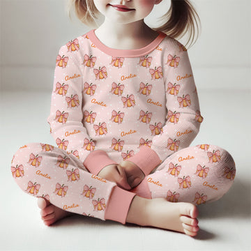 Pumpkins & Bows Personalized Halloween PJ's for Girls