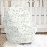 Baby Car Seat Cover - Personalized Infant Stretchy Fabric With UV Protection