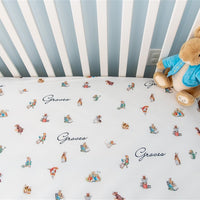 Classic Peter Rabbit Personalized Crib Sheet