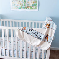 Classic Peter Rabbit Minky Stroller Blanket