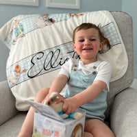 Classic Peter Rabbit Minky Stroller Blanket