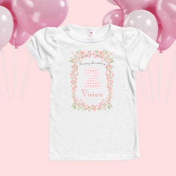 Heirloom Pink Birthday Girl T-Shirt