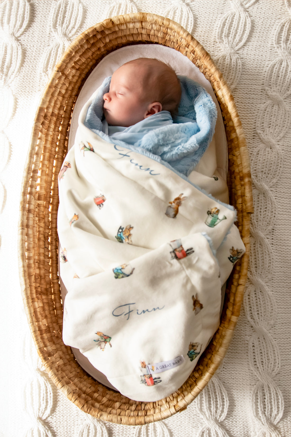 Classic Peter Rabbit Minky Baby Deluxe Blanket