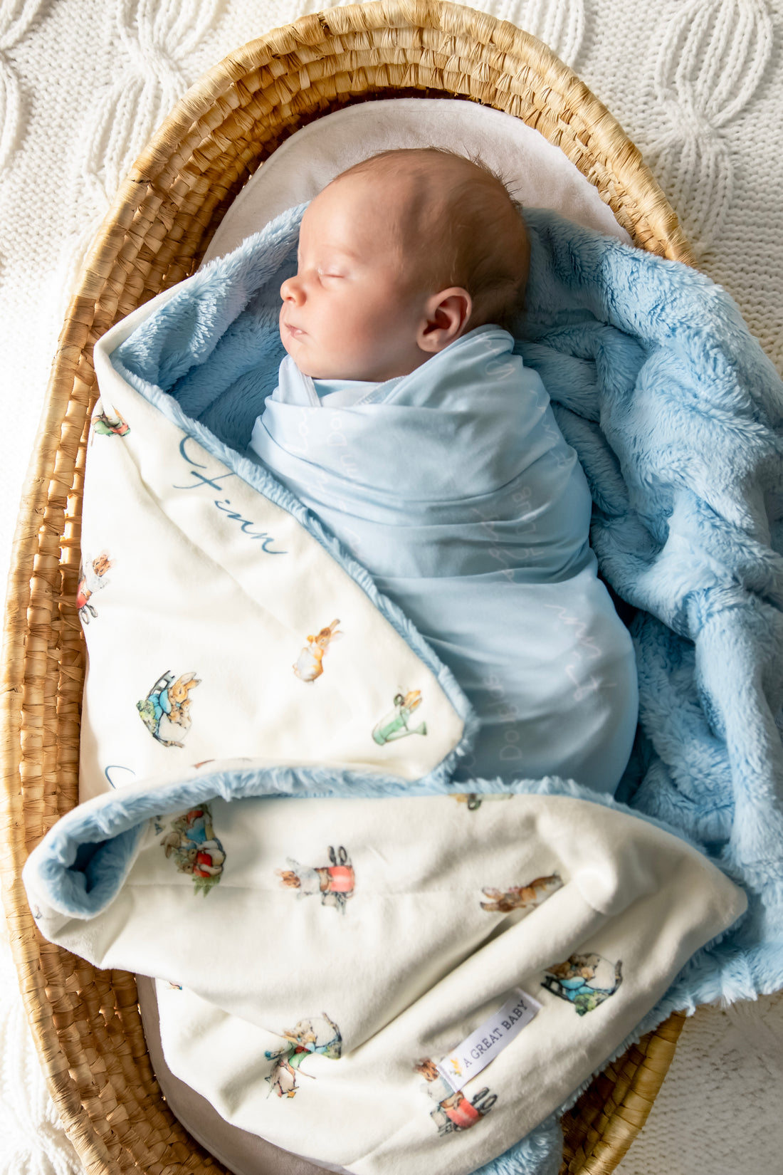 Classic Peter Rabbit Minky Baby Deluxe Blanket