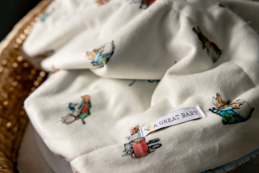 Classic Peter Rabbit Minky Baby Deluxe Blanket