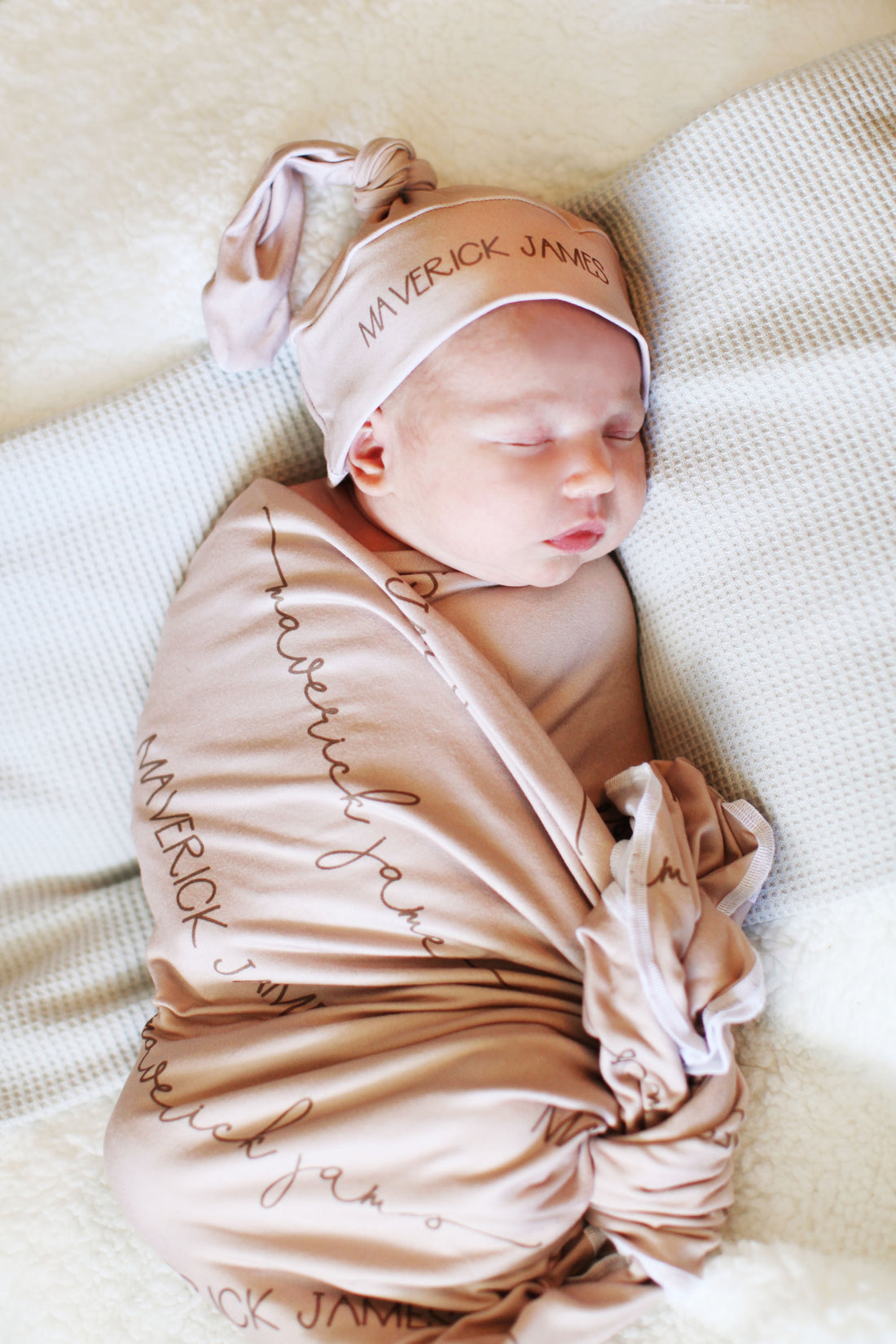 Camden Totally Tan Stretchy Swaddle