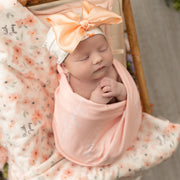 Camden Pale Peach Stretchy Swaddle