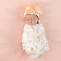 Bailey Spring Floral Swaddle - Personalized Baby Gift