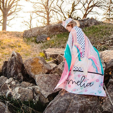 Whimsy Unicorn Blanket Cape