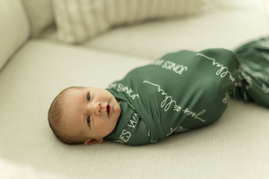 Camden Stretchy Swaddle (Green Tones)