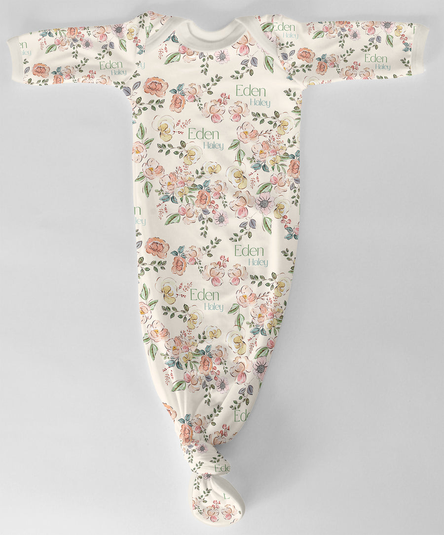 Garden of Eden Baby Girl Gown