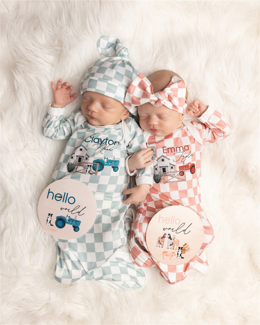 Newborn Gift Set Custom Baby Blanket Set