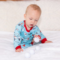 Golf Kid Personalized Pajamas for Boys - Golfing Theme PJs, Soft Knit Outfit