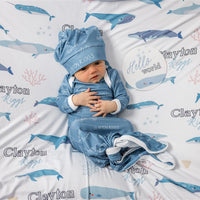 Whales Stretchy Swaddle