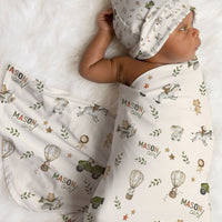 Top Knot Infant Hat  Personalized For Newborn