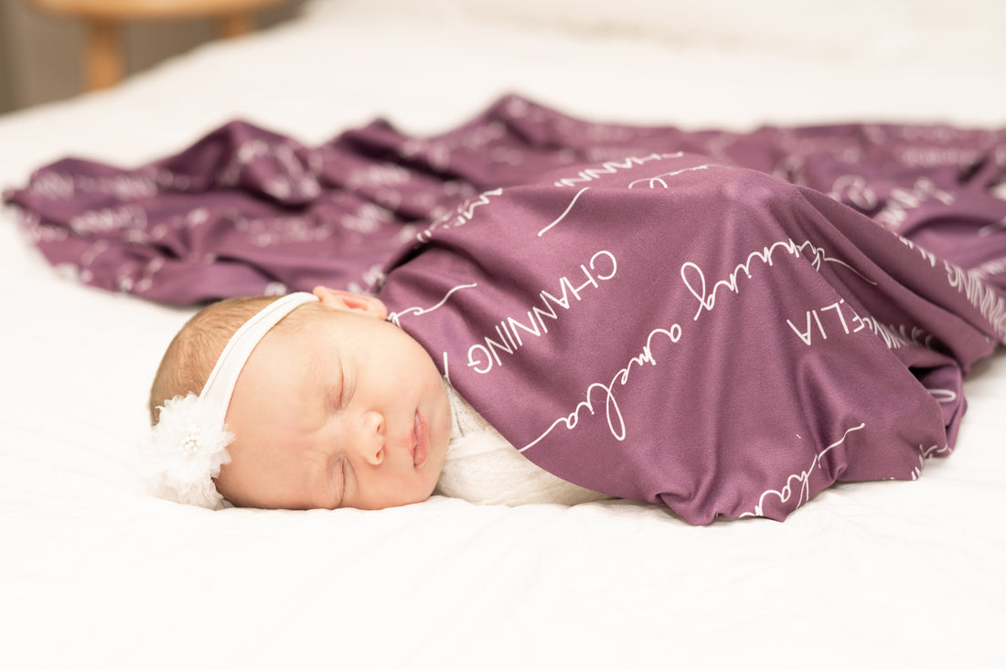 Camden Plum Perfect Stretchy Swaddle